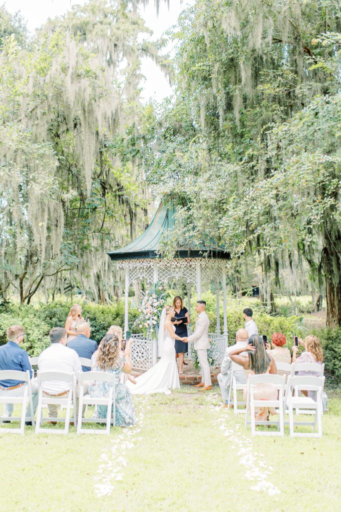 Wedding Ceremony at Magnolia Gardens Wedding Venue in Charleston South Carolina