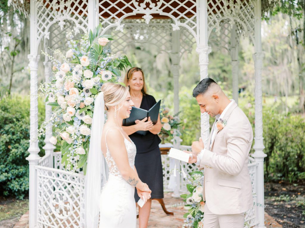 Ceremony Vows during Wedding in Charleston