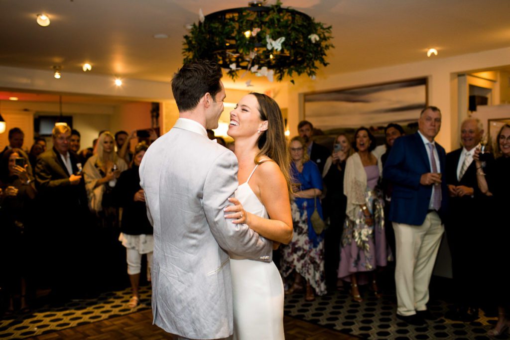 A Bride and Groom's first dance as a Mr. and Mrs. at wedding reception