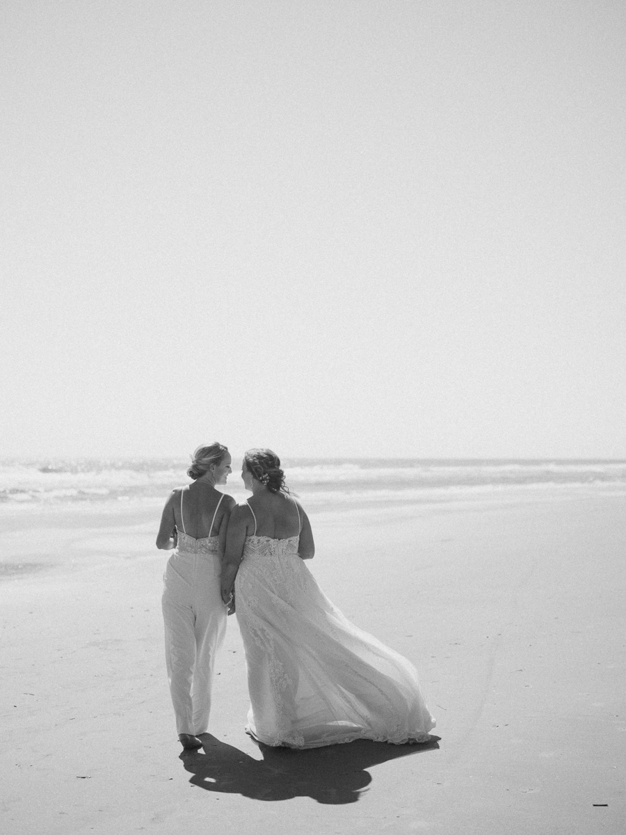 gay wedding couple on beach