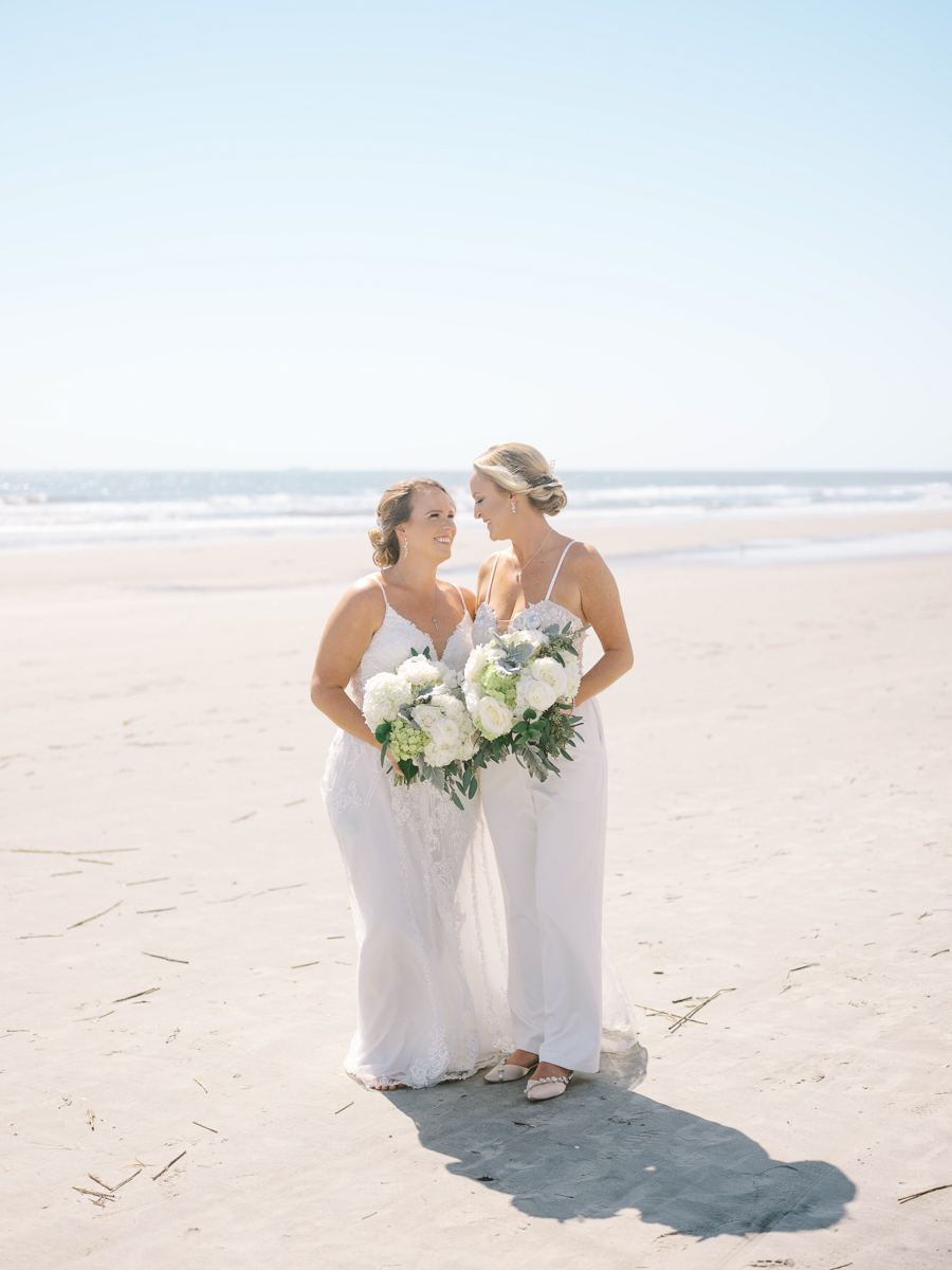beach portraits for brides