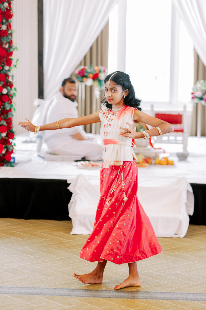 Indian Wedding Tradition Dance before Hindu Ceremony